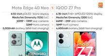 Comparing Moto Edge 40 Neo and iQOO Z7 Pro: which is the better phone under Rs 25,000?