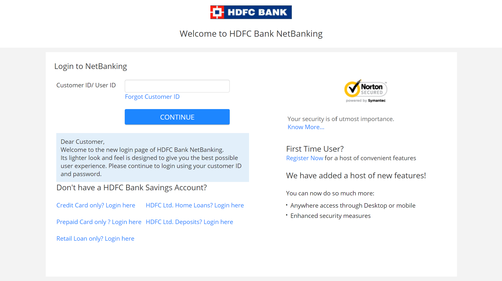 Check HDFC Bank balance via internet banking