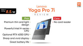 Lenovo Yoga Pro 7i review: a highly potent thin and light notebook