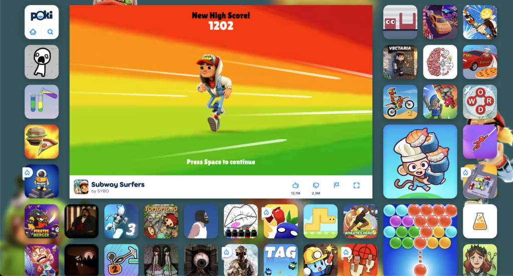 Top 25 Poki Games online: Subway Surfers, Candy Crush Saga, Angry