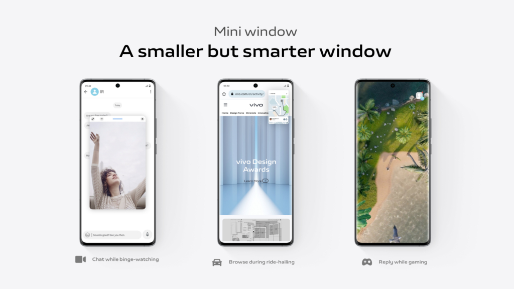 Funtouch OS 14 mini window