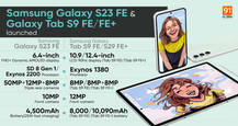 Samsung Galaxy S23 FE, Galaxy Tab S9 FE/FE+, and Galaxy Buds FE launched in India: price, specs