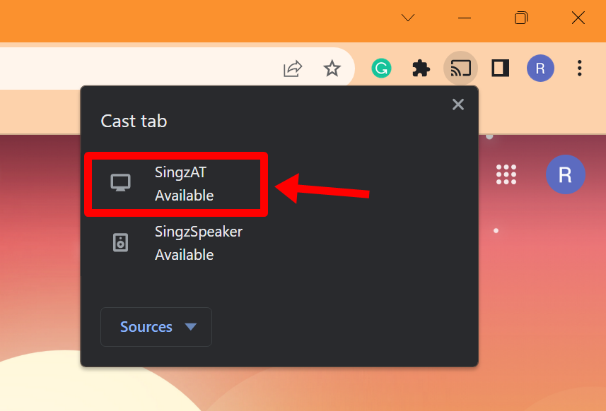 How to connect laptop to TV using screen casting on Windows