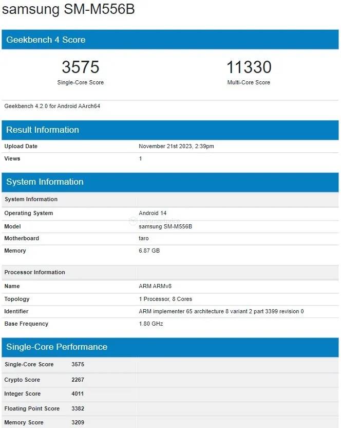 Samsung-Galaxy-M55-Geekbench