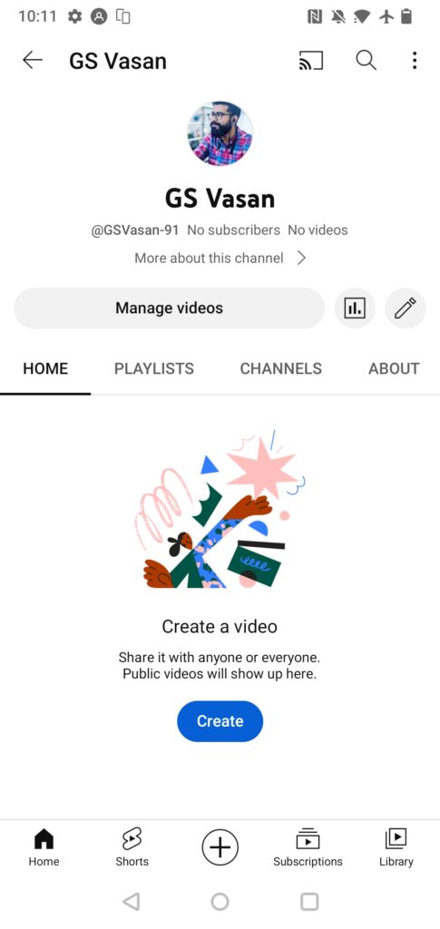 Create YouTube Video