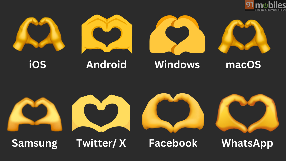 What does Hand Heart emoji mean in social media and how to use it correctly with examples