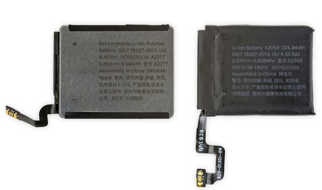 Apple Watch frosted metallic battery shell