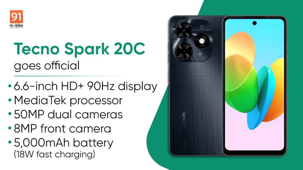 Tecno spark 20C launched