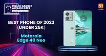 Indian Gadget Awards - Best Phone of 2023 (under Rs 25,000) winner: Motorola Edge 40 Neo