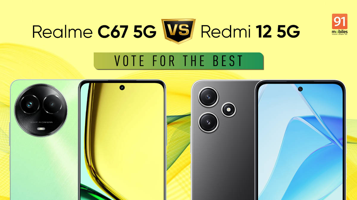 Realme C67 5G vs Redmi 12 5G blind camera comparison the best shooter under Rs 15,000