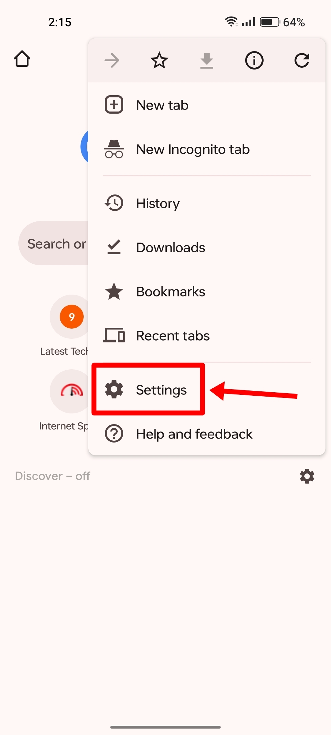 Stop browser pop-ups on Android
