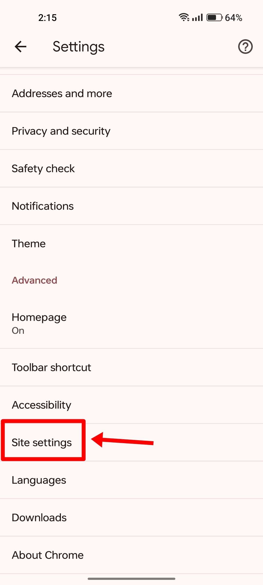 Stop browser pop-ups on Android