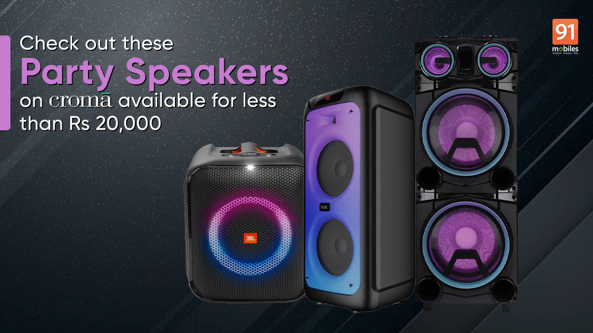 Take a look at these celebration audio system on Croma obtainable for lower than Rs 20,000