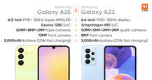 Comparing Samsung Galaxy A25 and Galaxy A23: how much has changed?