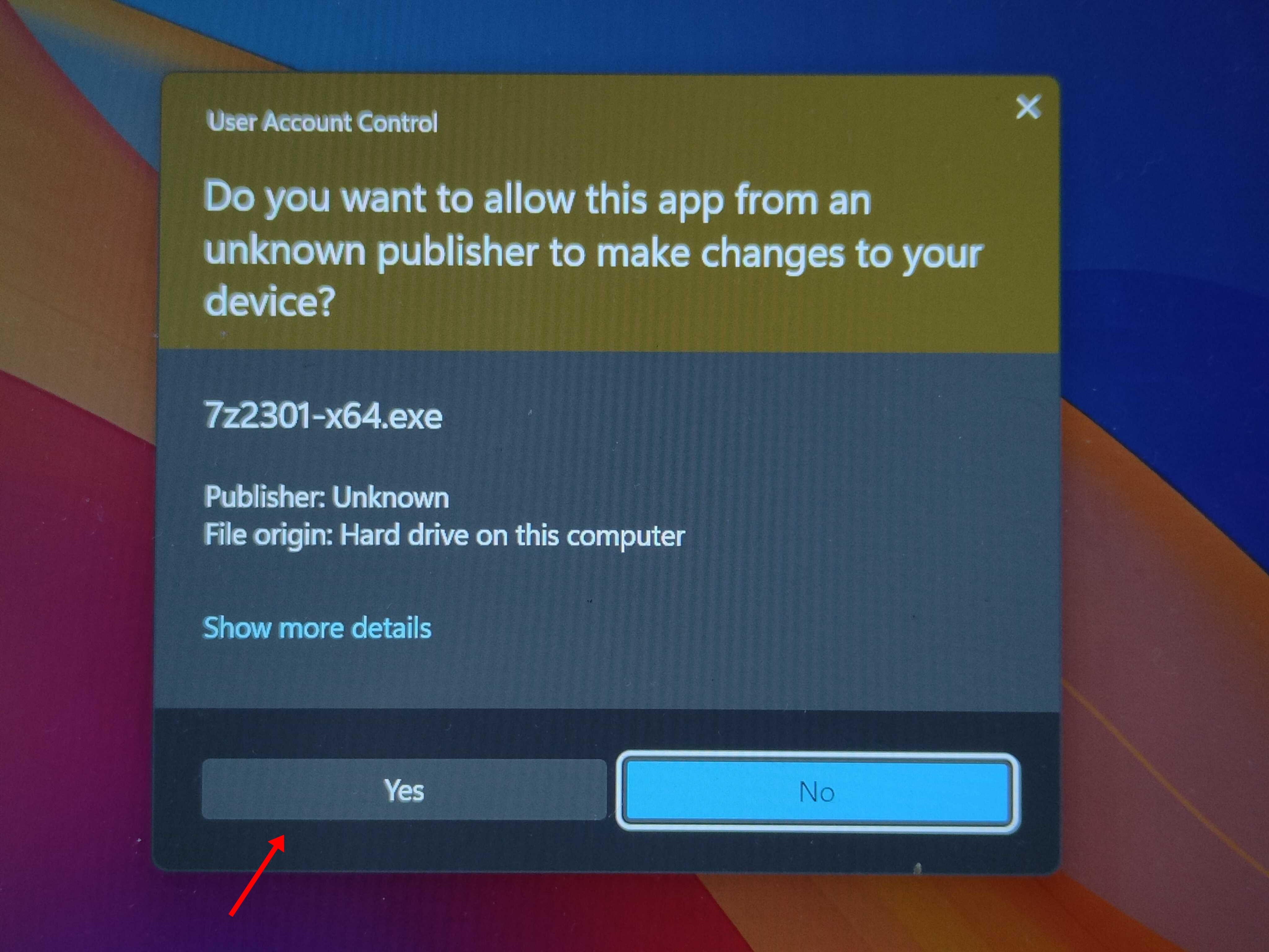 Lock Windows folders using 7Zip