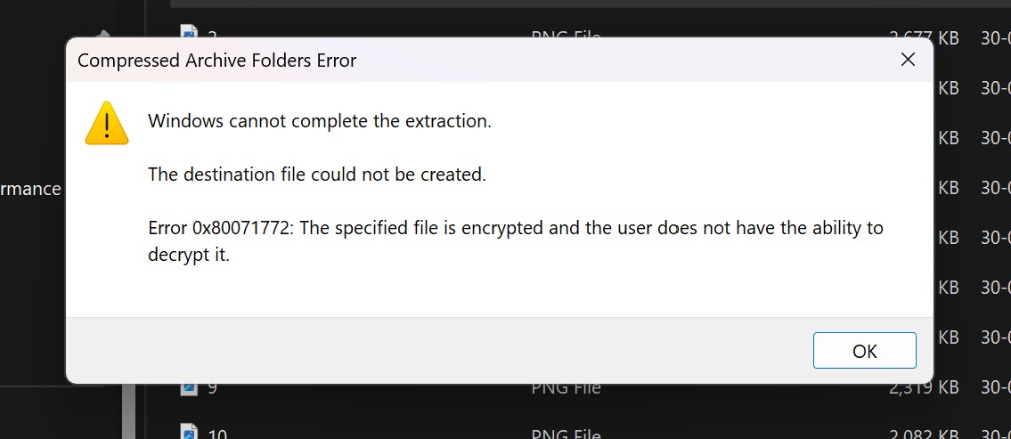Lock Windows folders using 7Zip