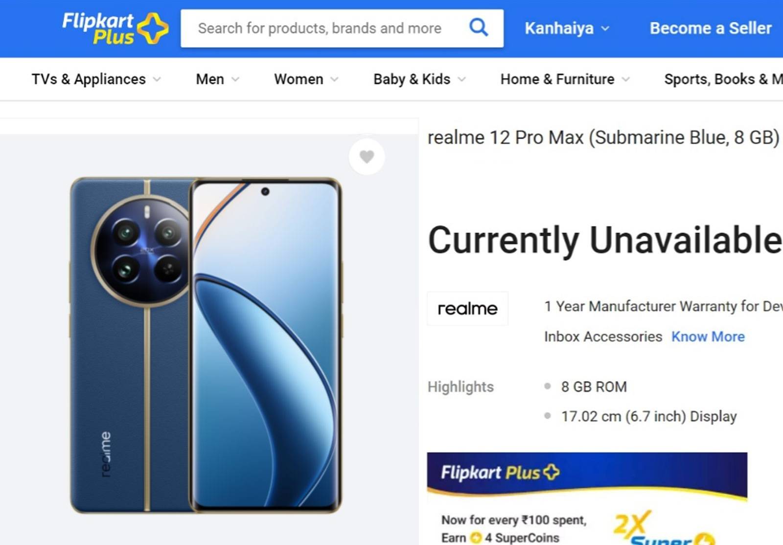 realme note 12 pro 5g flipkart