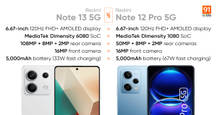 Comparing Redmi Note 13 5G and the Redmi Note 12 Pro 5G: price, design, specs and more