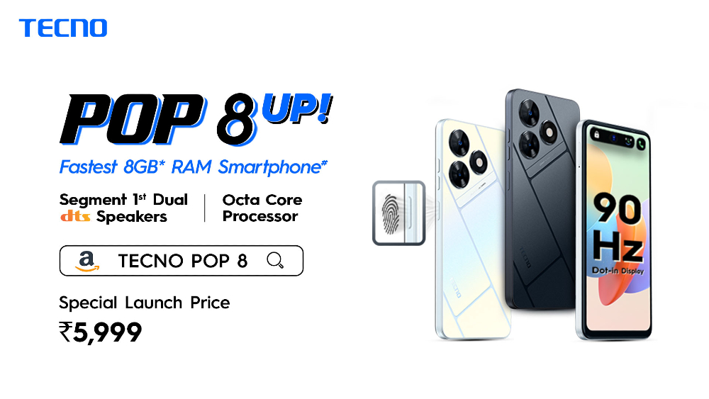 Tecno Pop 8 With 5 000mAh Battery Launched In India Price Specifications tecno-pop-8-with-5-000mah-battery-launched-in-india-price-specifications