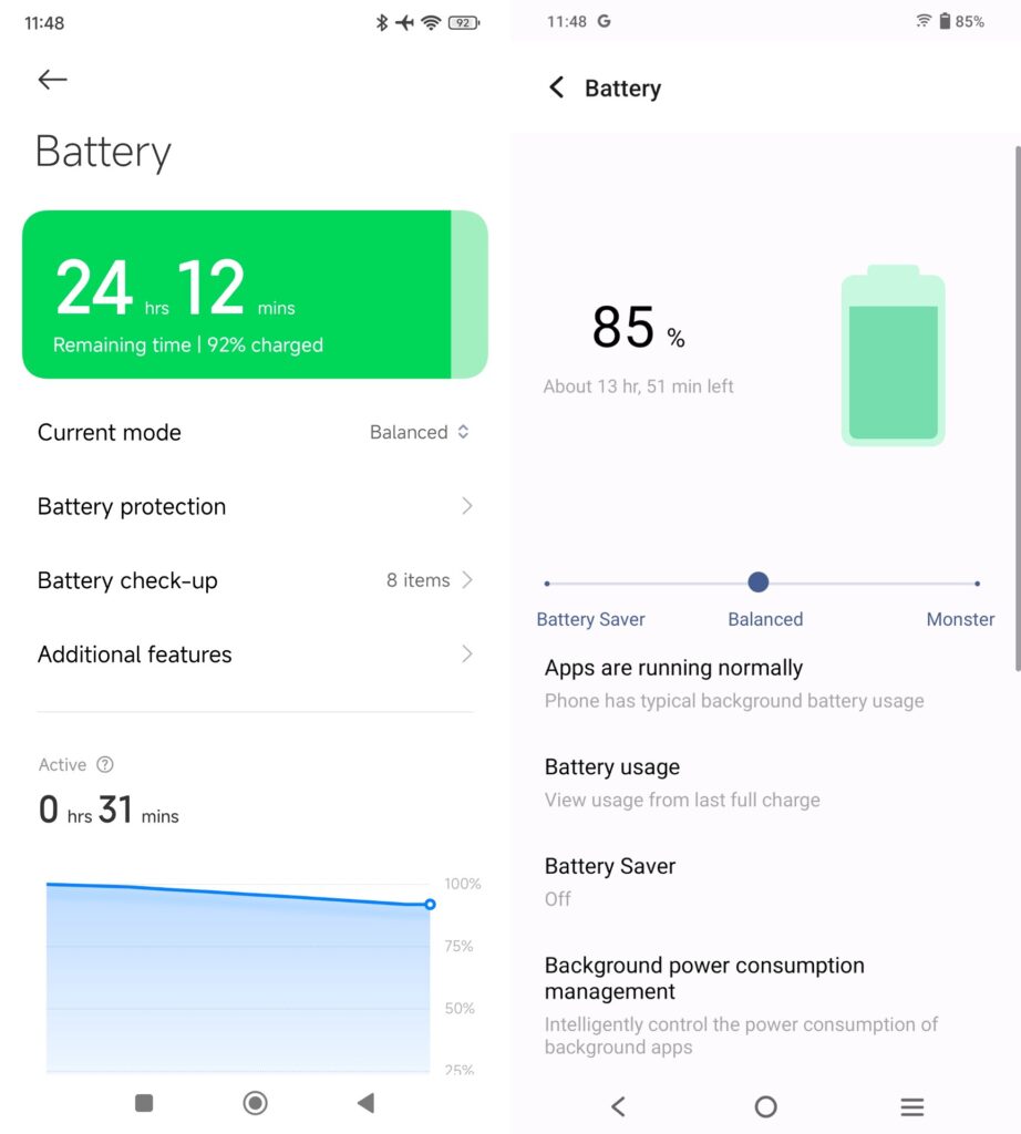 iQOO Neo 7 vs POCO X6 Pro battery