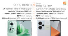 Comparing OPPO Reno 11 and Redmi Note 13 Pro+: price, specifications, design and more