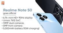 Realme Note 50 launched in Philippines as the companys first Note series phone: price, specs