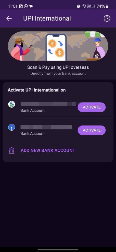 PhonePe UPI International