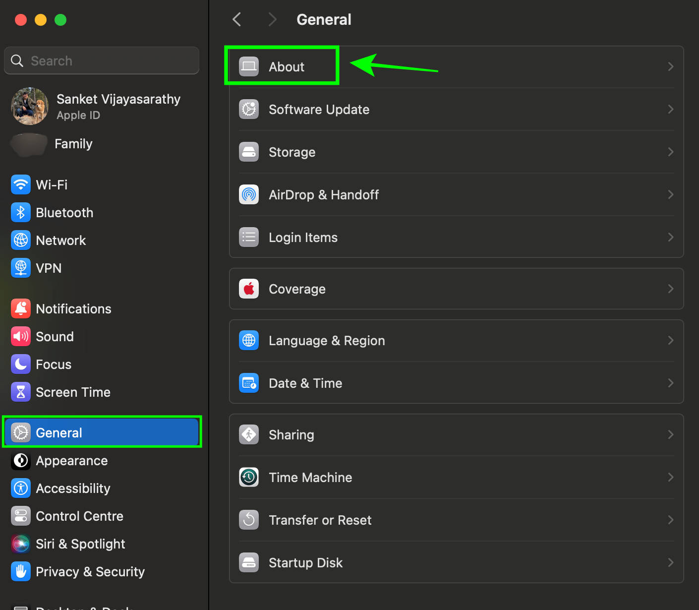Check MacBook model and configuration through System Report