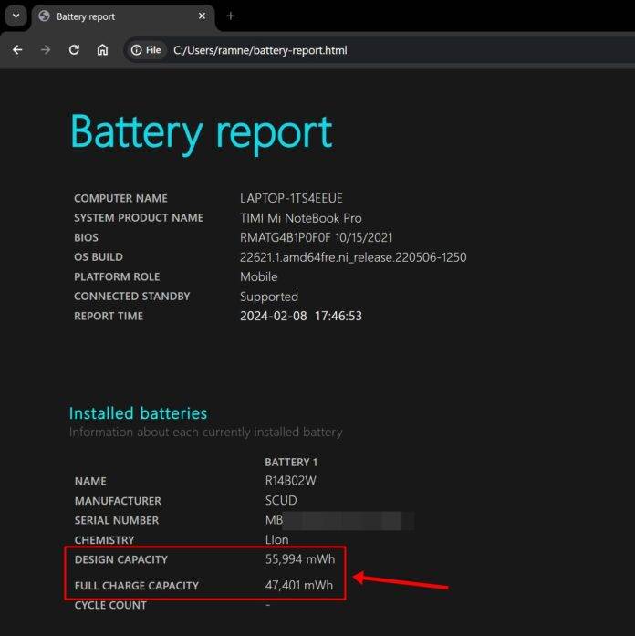How to check laptop battery health in Windows 11, Windows 10 and Mac ...