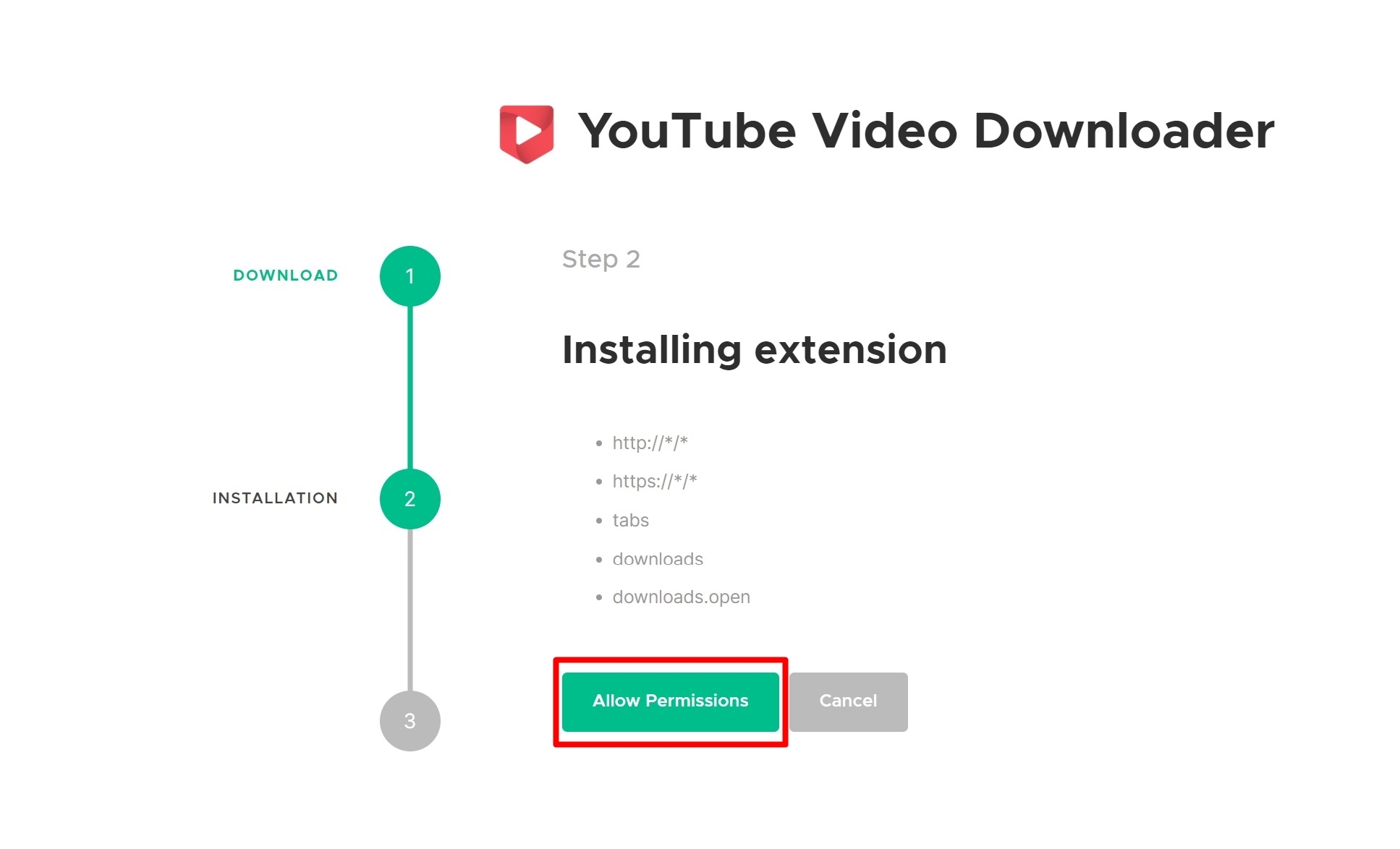 Download-YouTube-video-using browser extension
