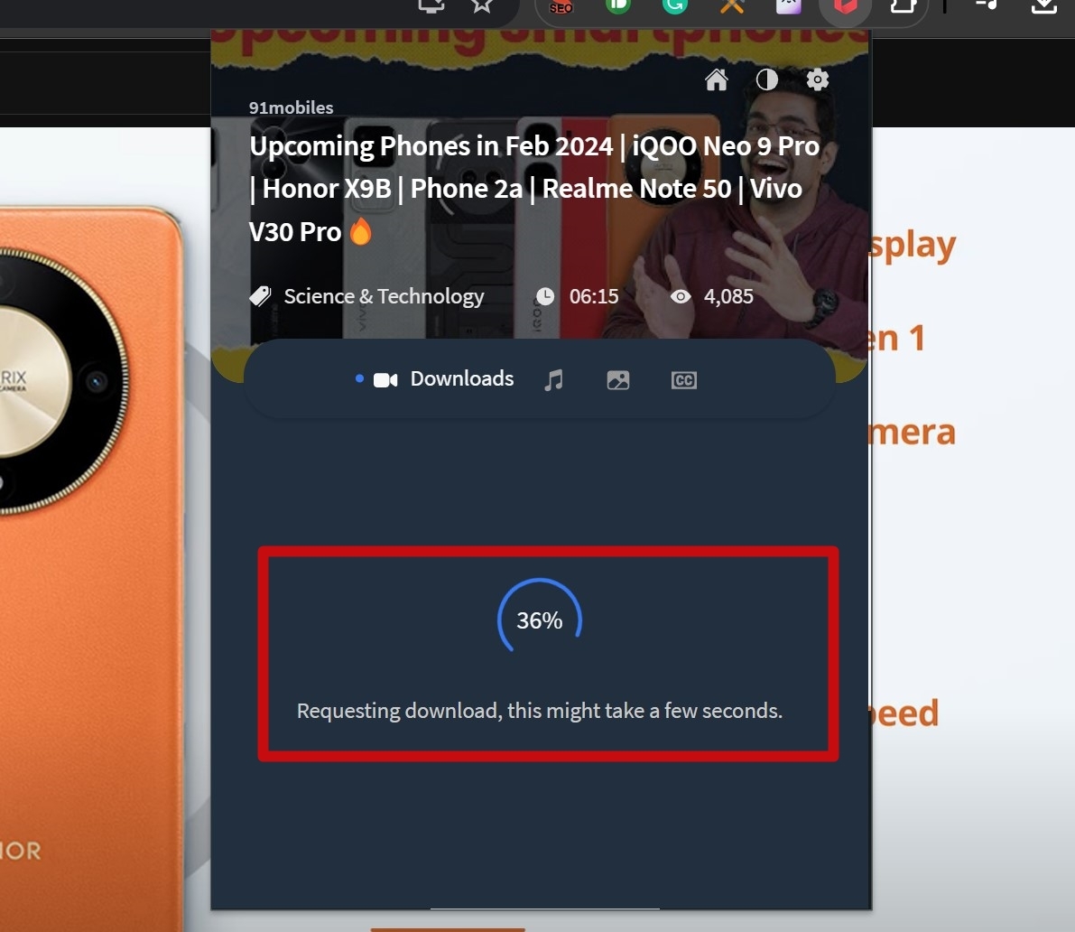 Wait for it to fetch video details