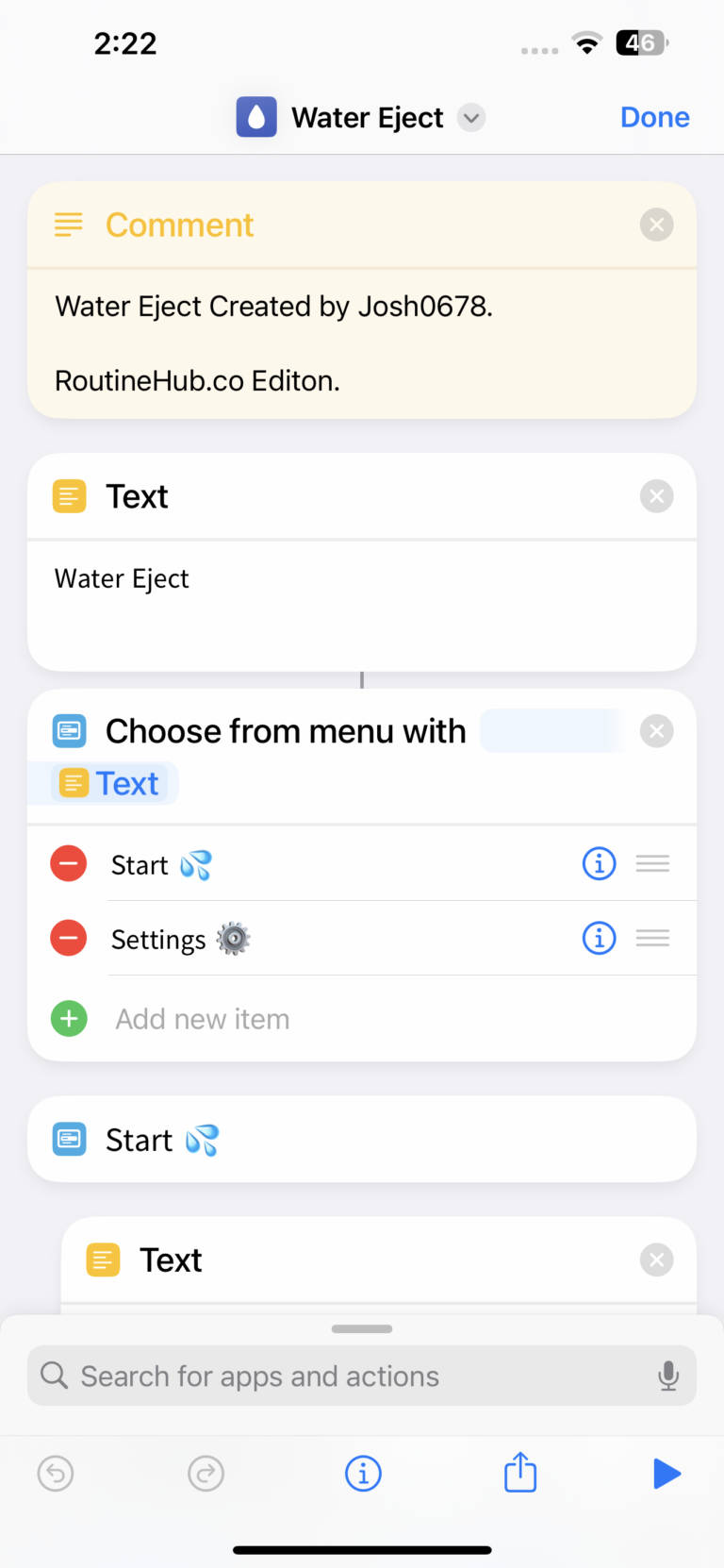 How to eject water from iPhone using Shortcuts