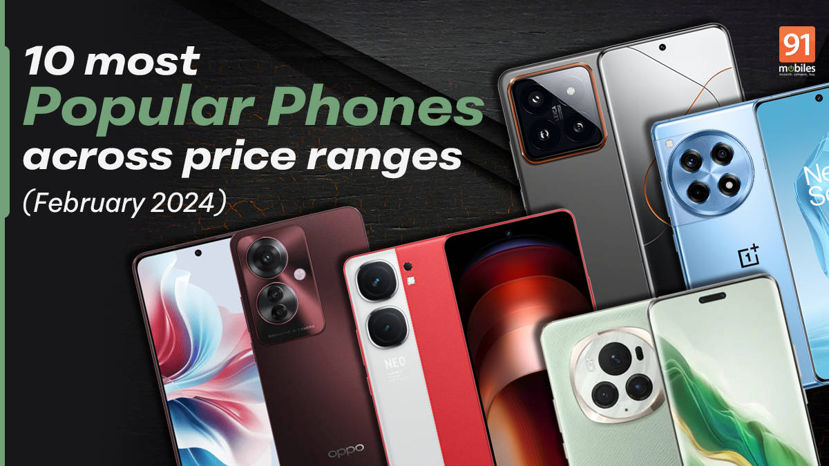 10 most popular phones across price ranges (February 2024) Honor X9b