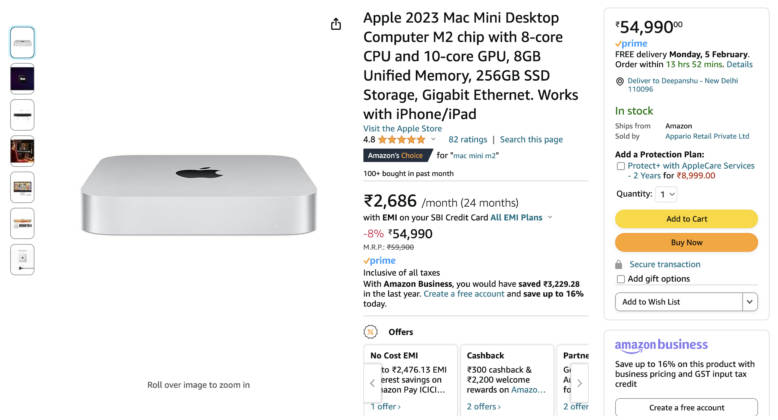 Apple Mac Mini M2 price drop