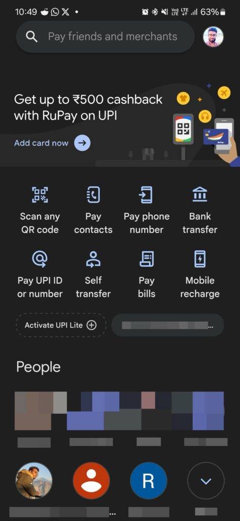 Google Pay UPI International