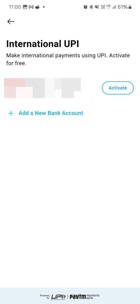 Paytm UPI International