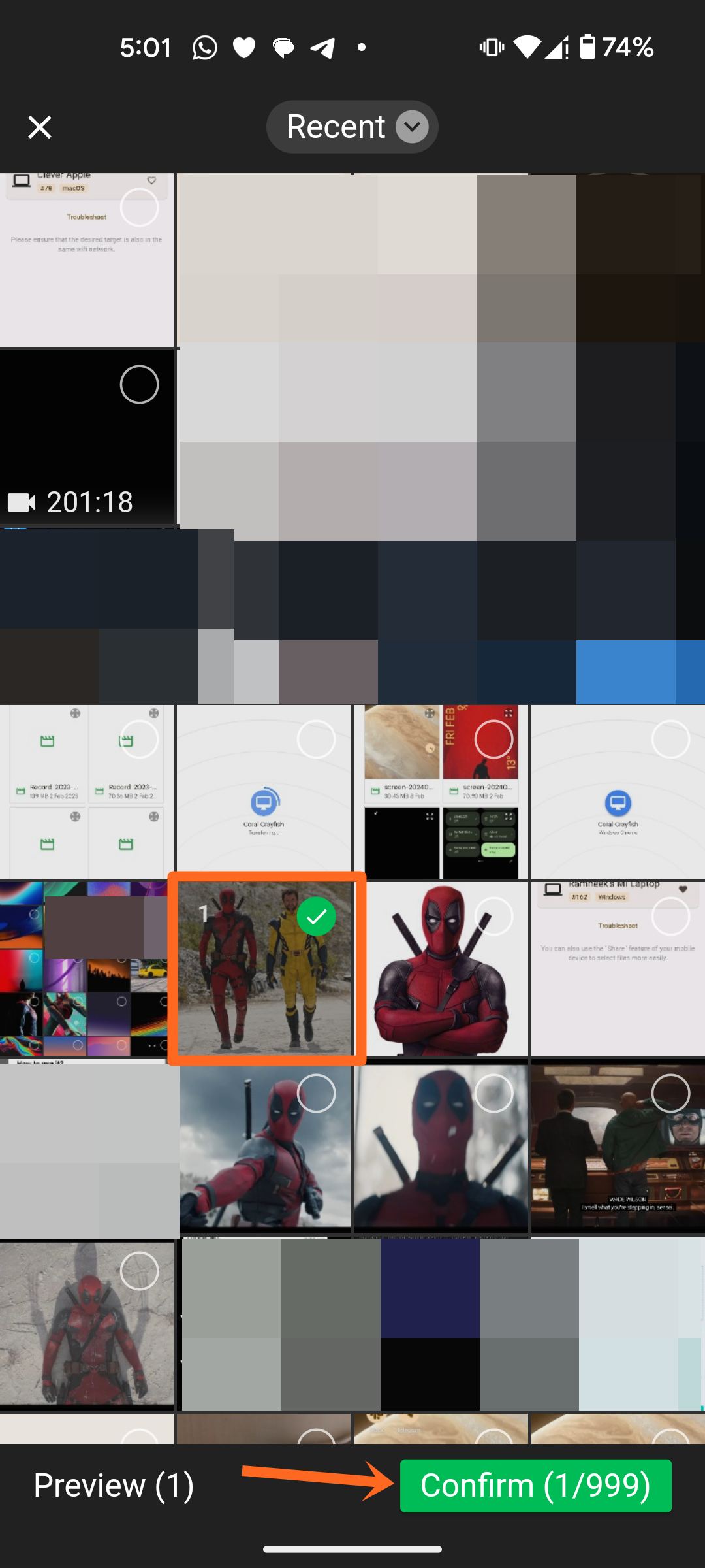 Transfer files from Android to Mac using Local Send