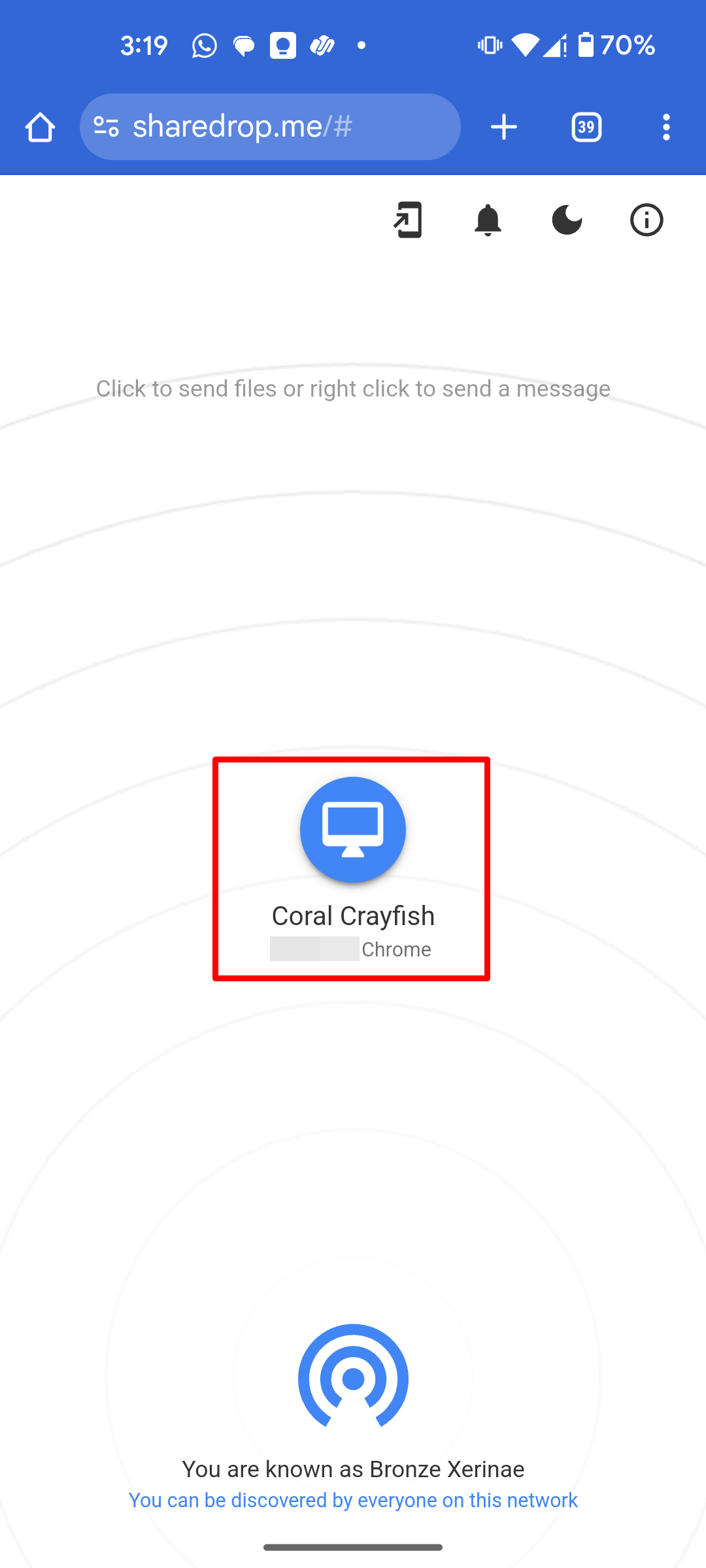 Transfer files from Android to Mac using Share Drop