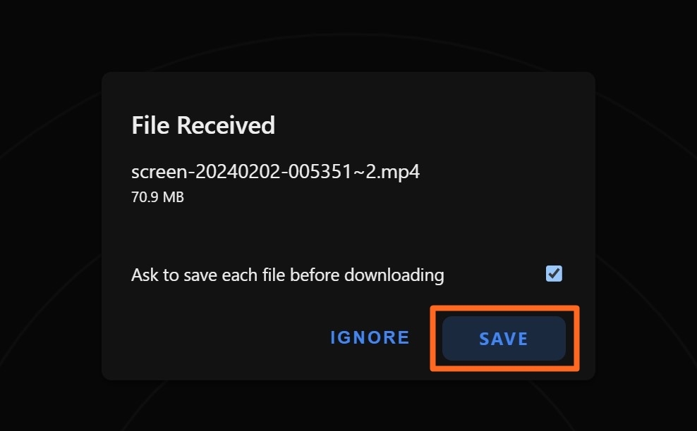 Transfer files from Android to Mac using Share Drop