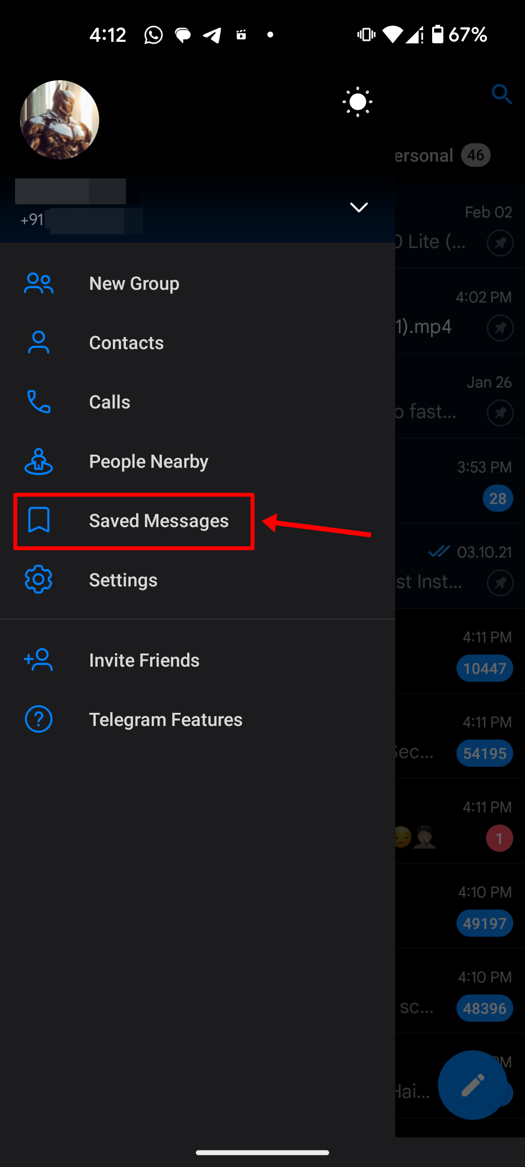 Transfer files from Android to Mac using Telegram