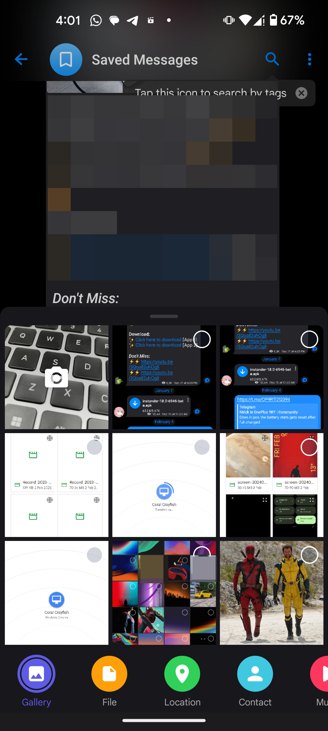 Transfer files from Android to Mac using Telegram