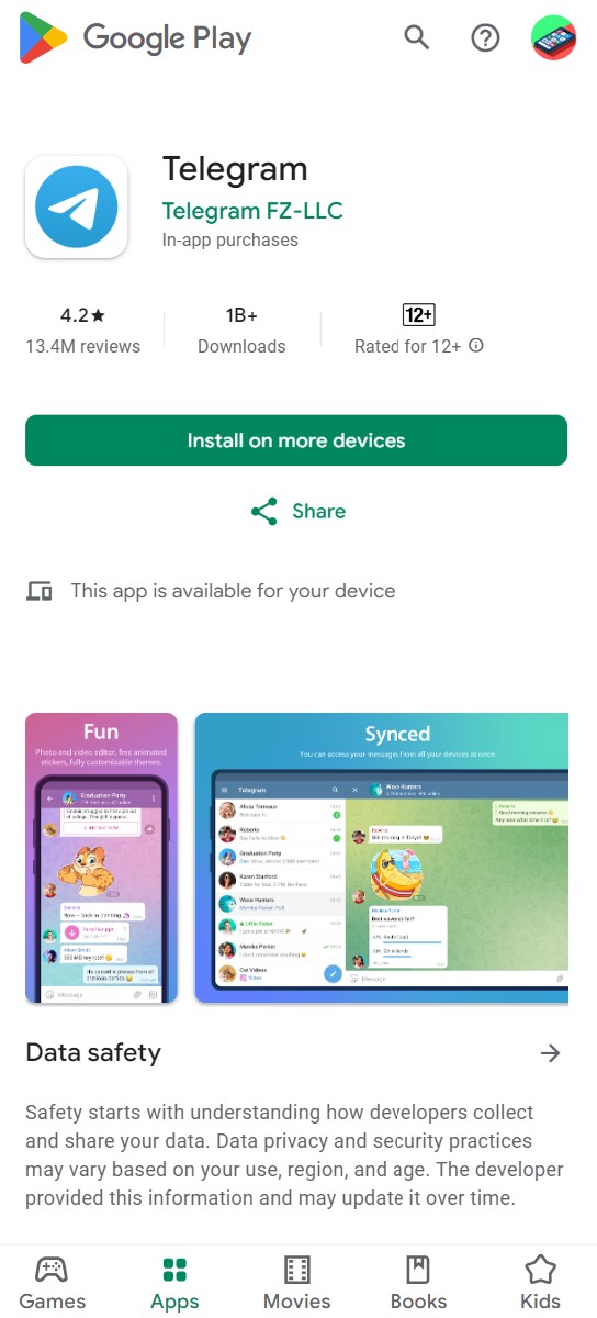 Transfer files from Android to Mac using Telegram