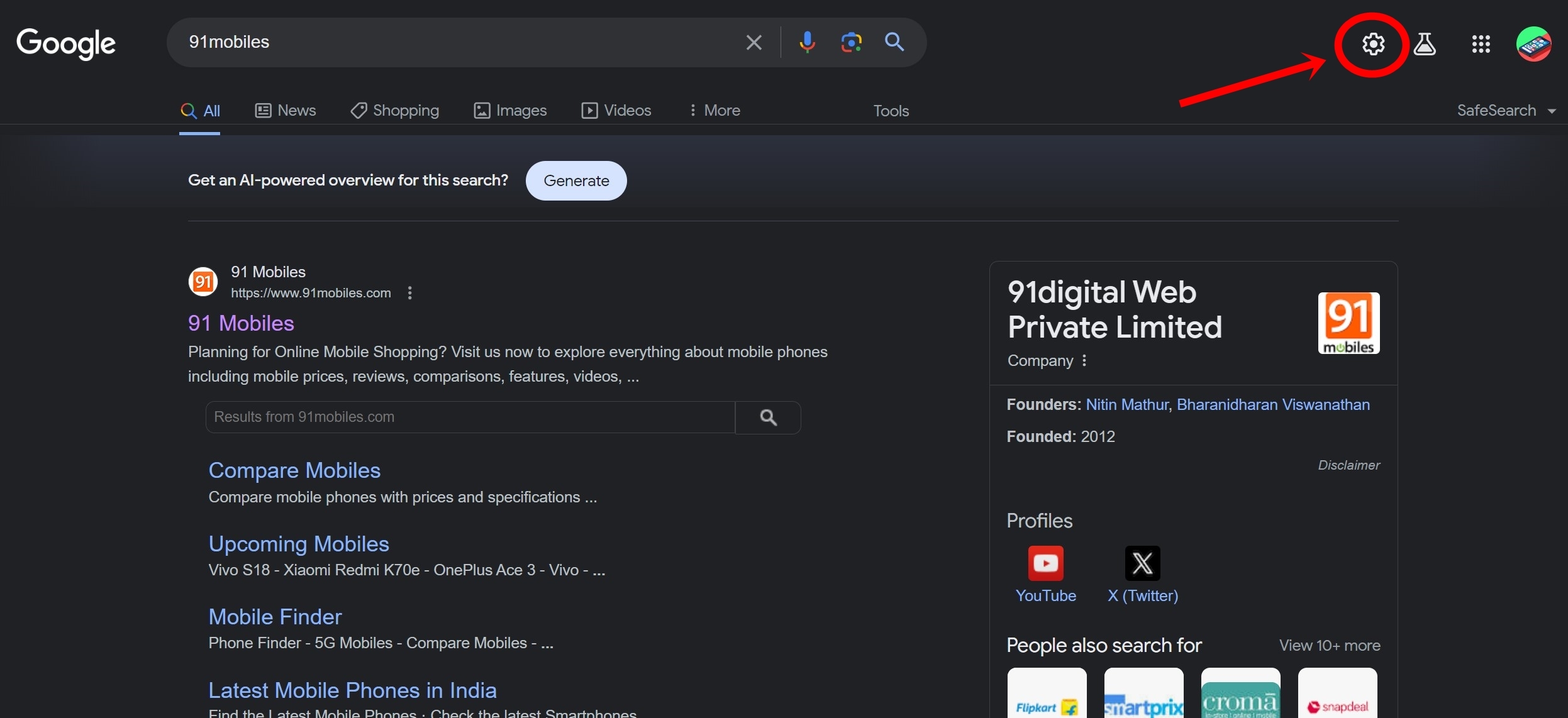 block websites using Google Search's SafeSearch feature