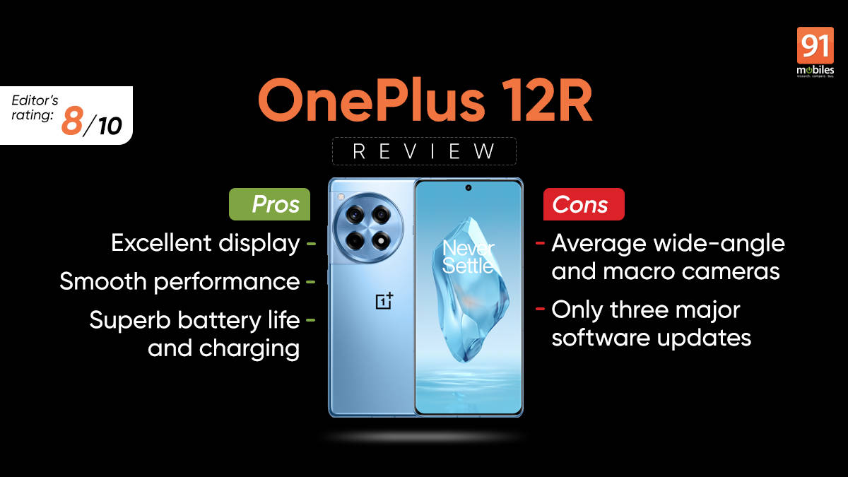 OnePlus 12R Review - Pros and cons, Verdict | 91Mobiles