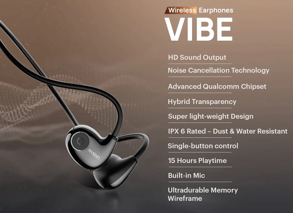 Urban Vibe wireless neckband with open-ear design, IPX6 rating launched ...