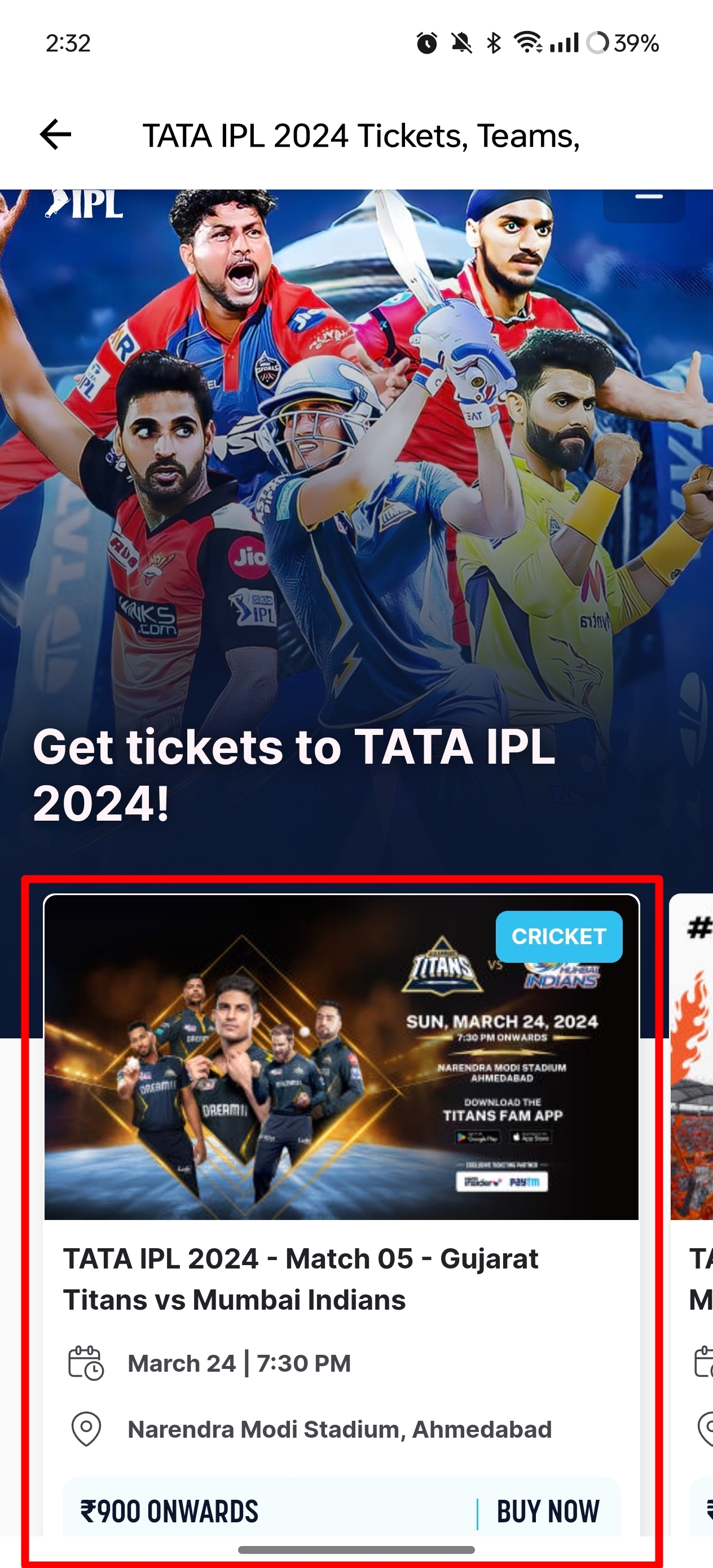 Book IPL 2024 tickets online via Paytm Insider