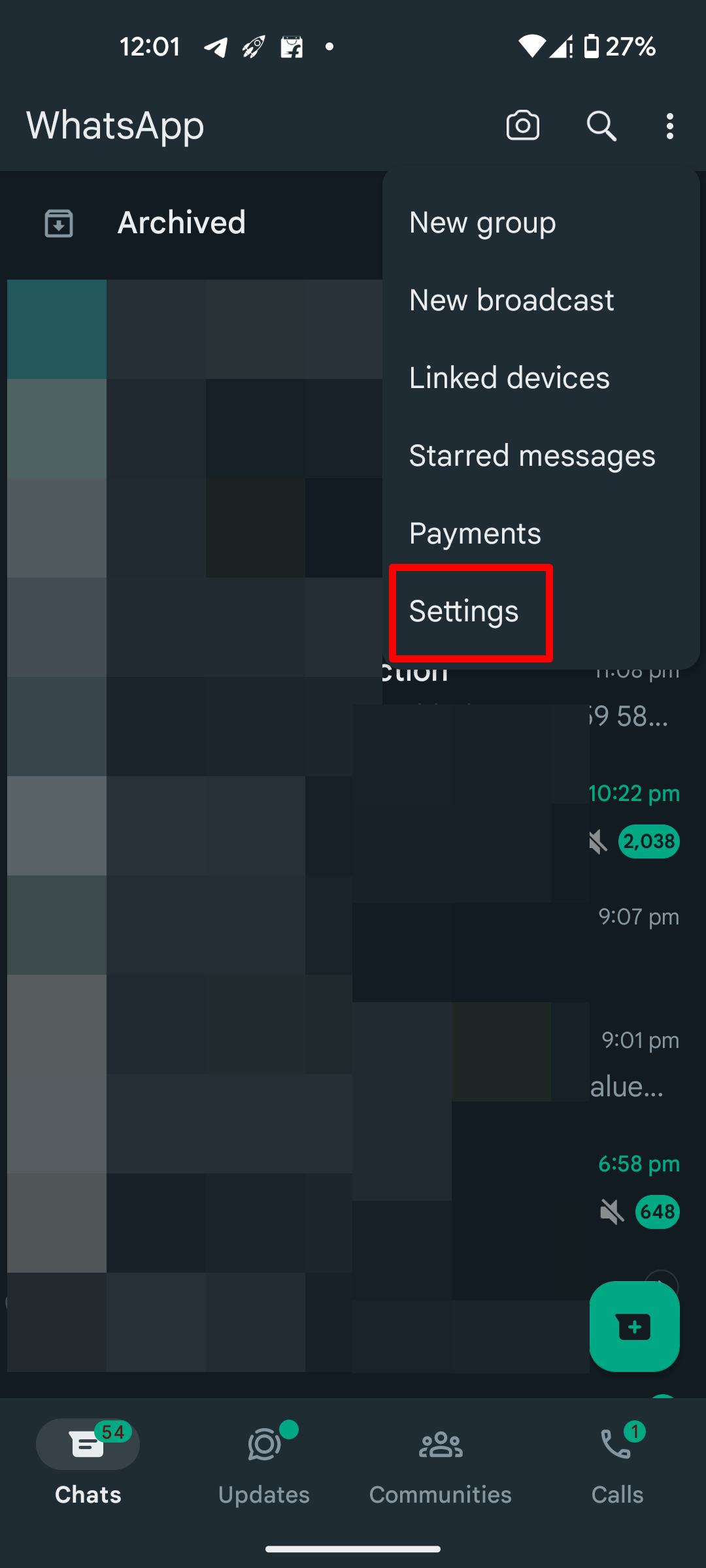 Enable or disable WhatsApp end-to-end encryption backup on Android