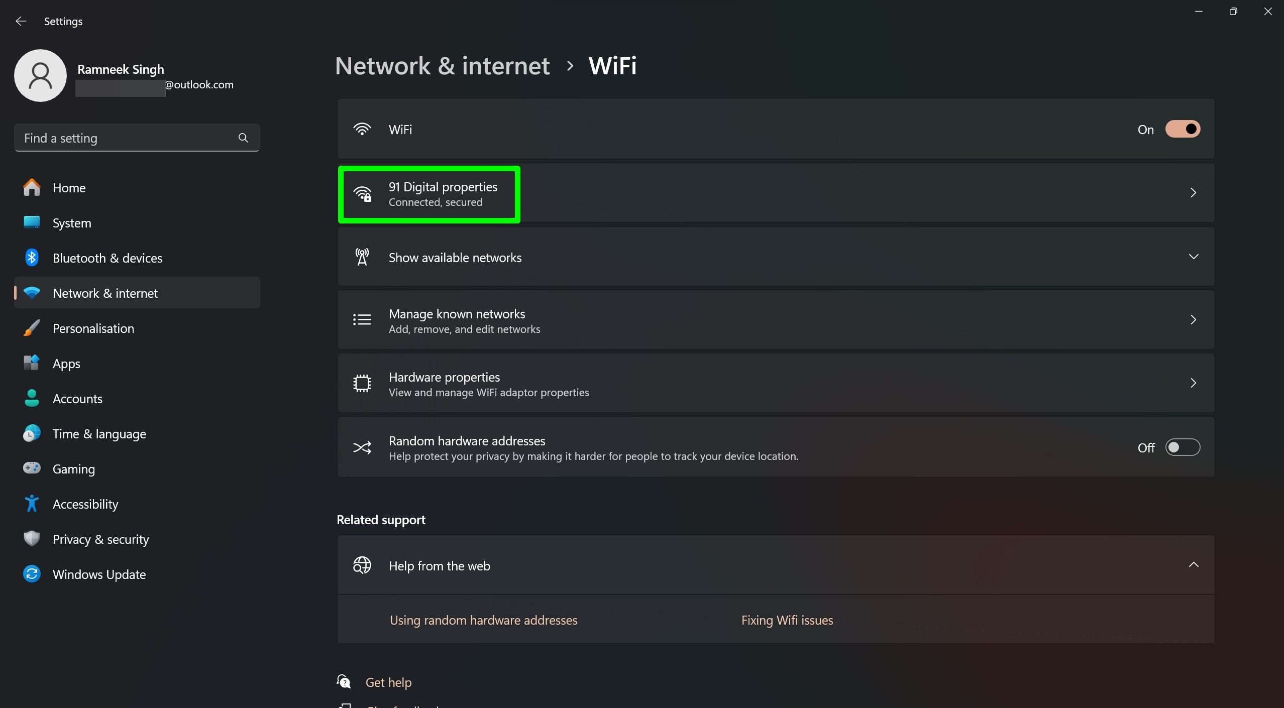 Find WiFi password on Windows laptop