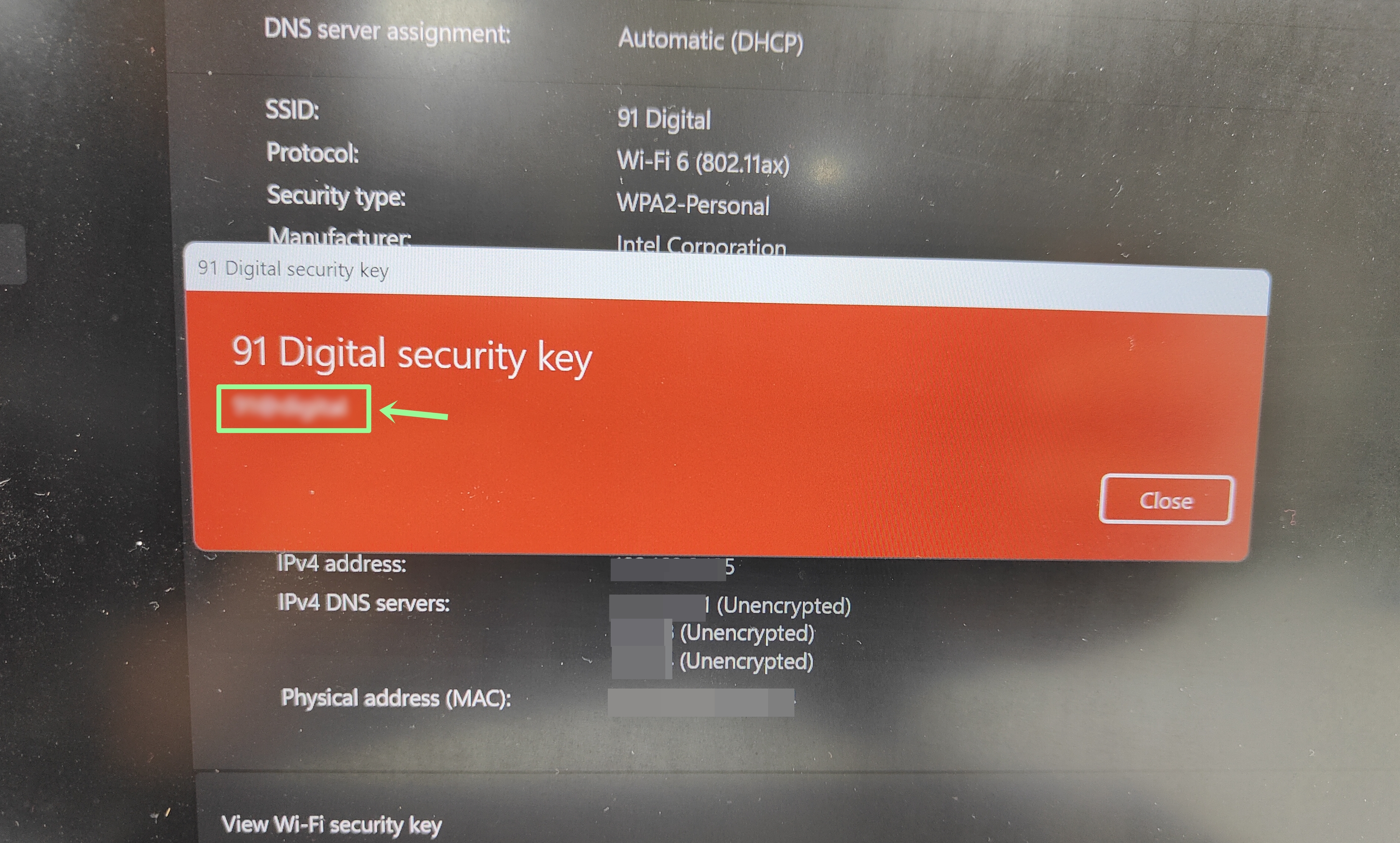 Find WiFi password on Windows laptop