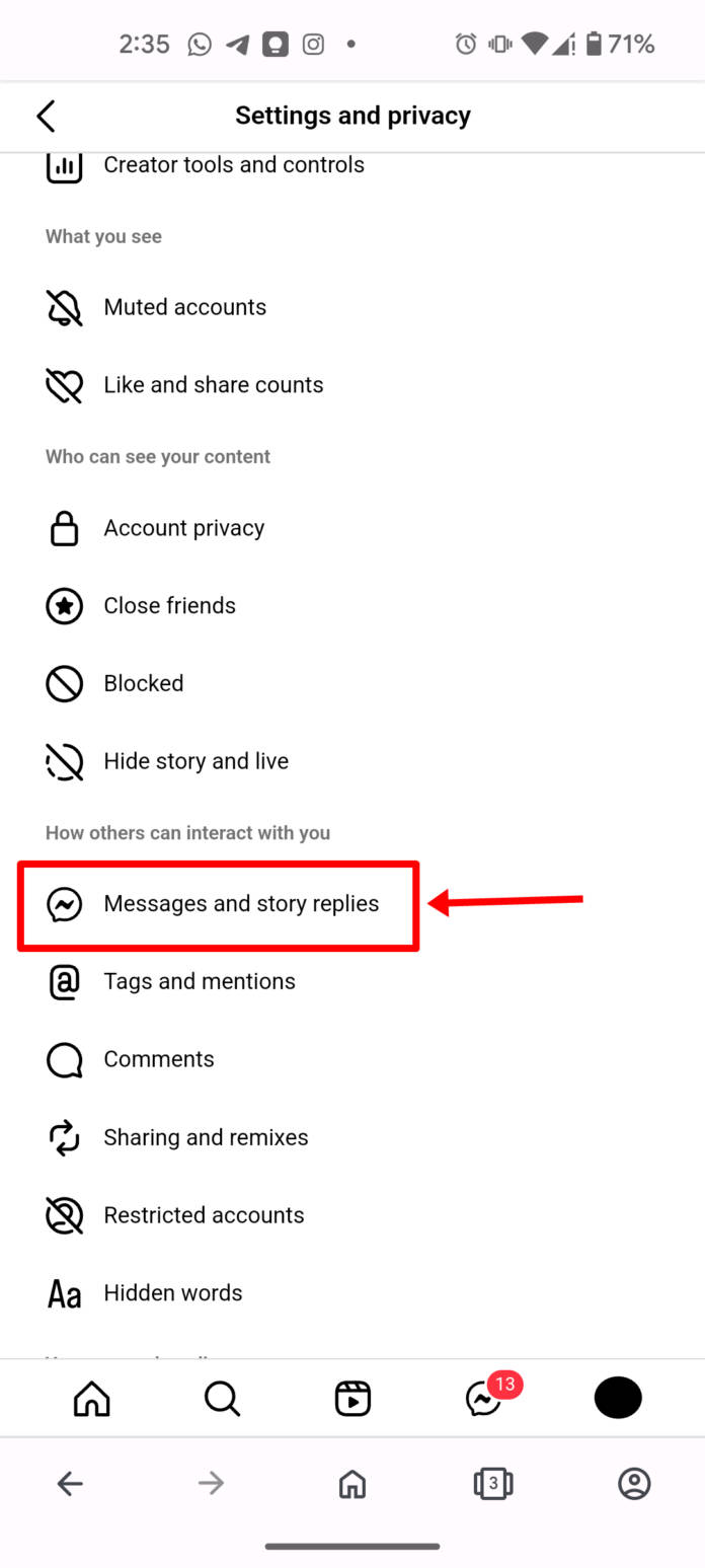How to turn off or hide Instagram activity or online status from others